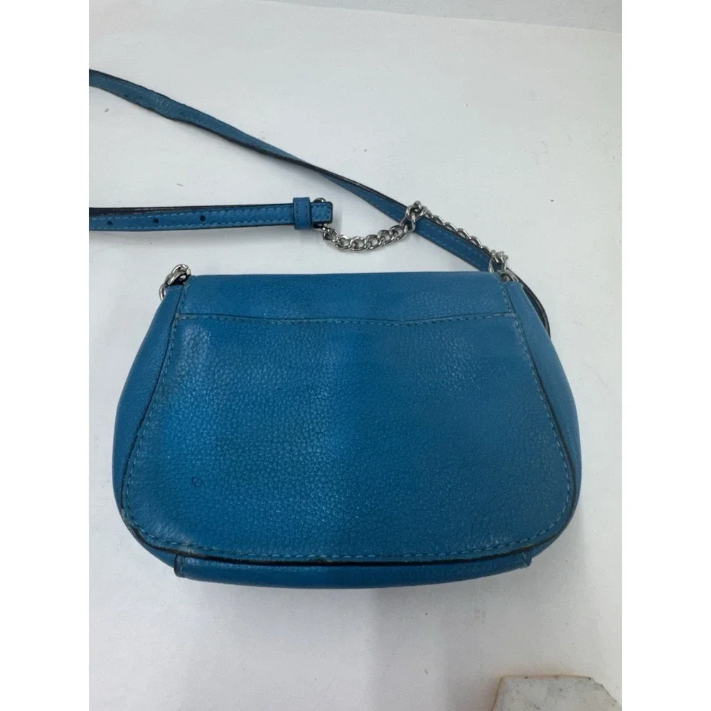 MICHAEL KORS FULTON Crossbody Bag Summer Blue Leather